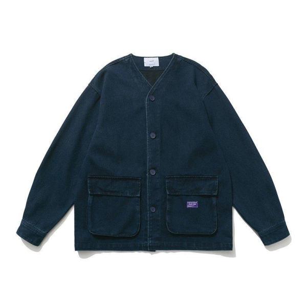 デニム ジャケット メンズ インディゴブルー 藍染め アウター おしゃれ 春 秋 ジャン デニム コ...
