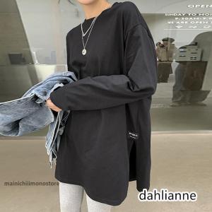 tシャツ レディース 長袖 カットソー 薄手 ...の詳細画像4