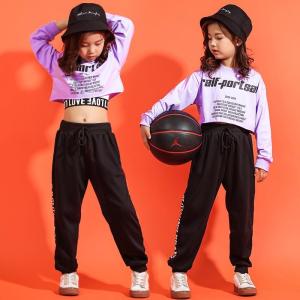 HIPHOP ダンス 衣装 キッズ チェック柄 上下セットアップパンツ 長ズボン ジャズ ダンス 衣装 キッズ 体操服 18xh571｜purusha-store