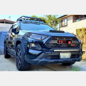 トヨタ RAV4 2020後期 アドベンチャー エンブレム グリル ガーニッシュ ラプターグリル ロゴ 3灯グリルマーカー
