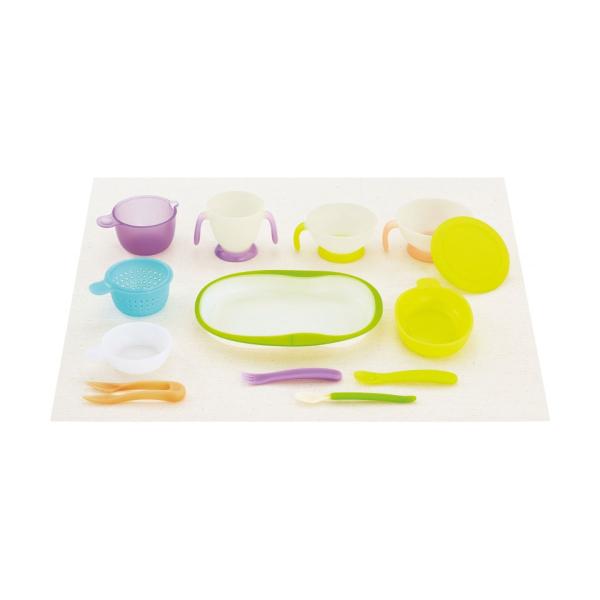 コンビ ベビーレーベル ステップアップ食器セットC ベビー食器 離乳食