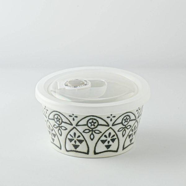 Mmode マルサン近藤 モロッカン レンジボールS(10.5cm・蓋付き) ホワイト　　本体：日本...