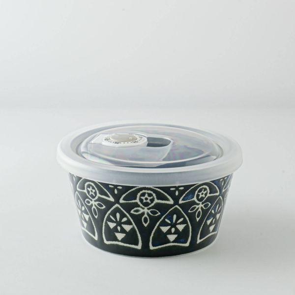 Mmode マルサン近藤 モロッカン レンジボールS(10.5cm・蓋付き) ネイビー　　本体：日本...