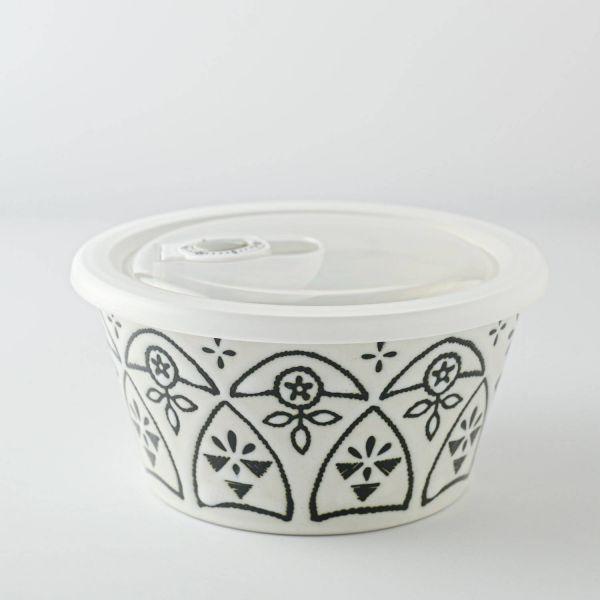 Mmode マルサン近藤 モロッカン レンジボールM(13.5cm・蓋付き) ホワイト　　本体：日本...