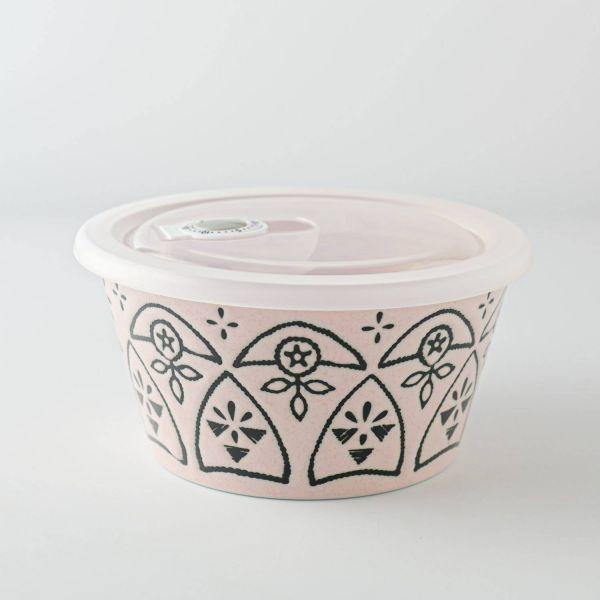 Mmode マルサン近藤 モロッカン レンジボールM(13.5cm・蓋付き) ピンク　　本体：日本、...