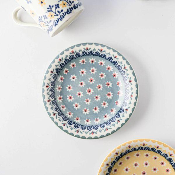 美濃焼 Mmode マルサン近藤 Polishポーリッシュ ターコイズ プレートS　　日本製