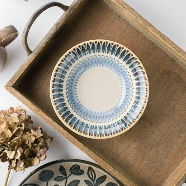 美濃焼 Mmode マルサン近藤 クラシコ プレート S 幾何学 16.5cm　　日本製