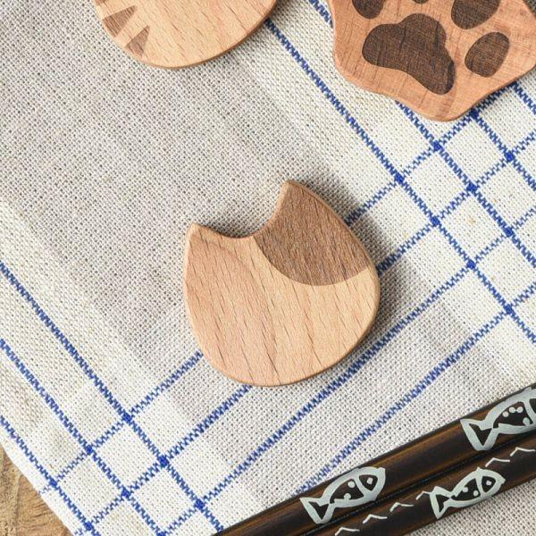 Mio cat 猫カトラリー 箸置き ブチ　　インドネシア製