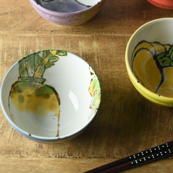 美濃焼 絵手紙 13.5cm小丼 大根　　日本製