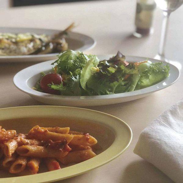 美濃焼 深山(miyama.) raccaラッカ 24cmポワソン深皿 ホワイト(白磁)　　日本製