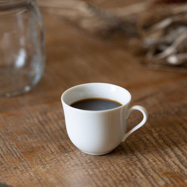 美濃焼 深山(miyama.) plue(プルー) デミタスカップ 白磁 裏印あり　　日本製