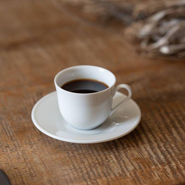 美濃焼 深山(miyama.) plue(プルー) デミタスカップ&amp;ソーサー 白磁裏印あり　　日本製