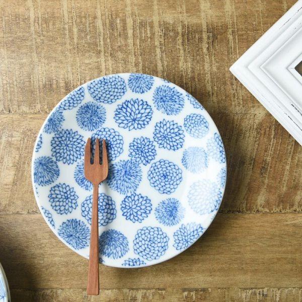 美濃焼 オーガニックガーデン 16.5cm中皿 ダリア　　日本製