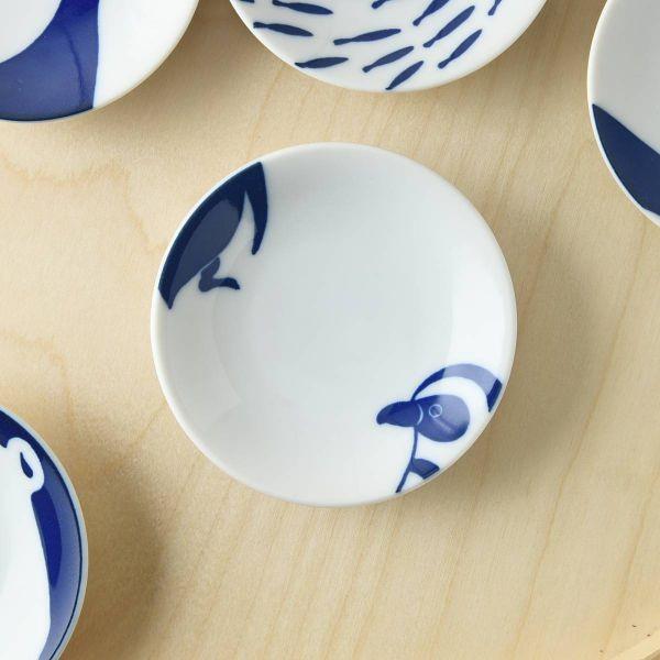 美濃焼 ちょこっと水族館 豆皿 ぺんぎん　　日本製