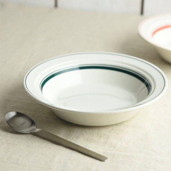 美濃焼 ワイルドヴィレッジ 19cmスープボウル モスグリーン　　日本製