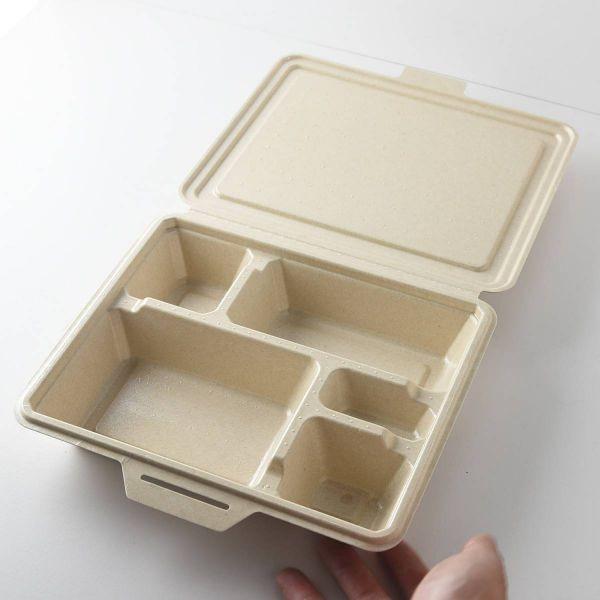 テイクアウト用紙弁当箱 生成り 25個入り(使い捨て容器)　　台湾製