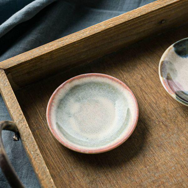 美濃焼 ブラッシュカラー small plate サンライズ 9 cm　　日本製