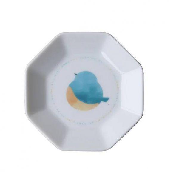 美濃焼 こものの suisai カワセミ 八角小皿 8.5cm　　日本製