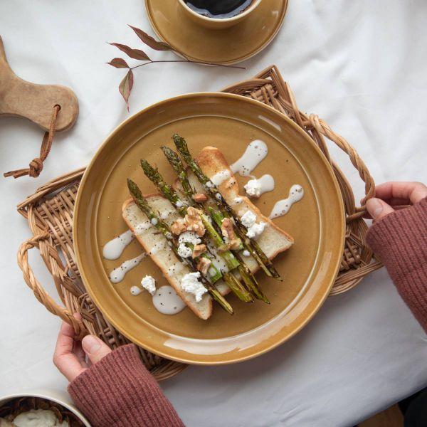 美濃焼 TRIP WARE プレート240 キャラメル　　日本製