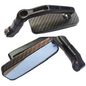 バイク ミラー スクエア型 カスタム  正ネジ 逆ネジ 8mm