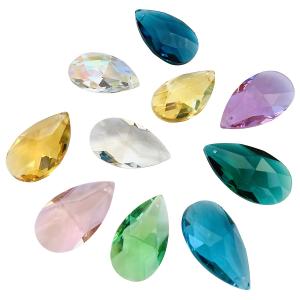 アウトレット しずく型 10色セット 38mm サンキャッチャー