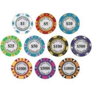 モンテカルロ 13.5g ポーカーチップ 10種類 50枚セット : ジーズ