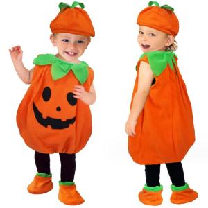 ハロウィン かぼちゃ コスプレ パンプキン キッズコスチューム