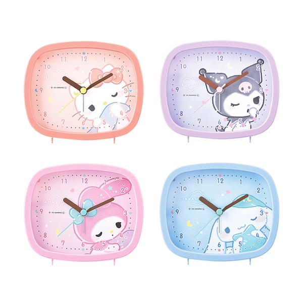 サンリオキャラクターズ　スクエアライトクロック　むにゃっとシリーズ　4柄　[M便 1/4]