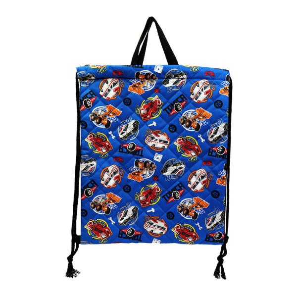 トミカ　キルトナップサック　ブルー　QTM6-2180　[M便 1/1]