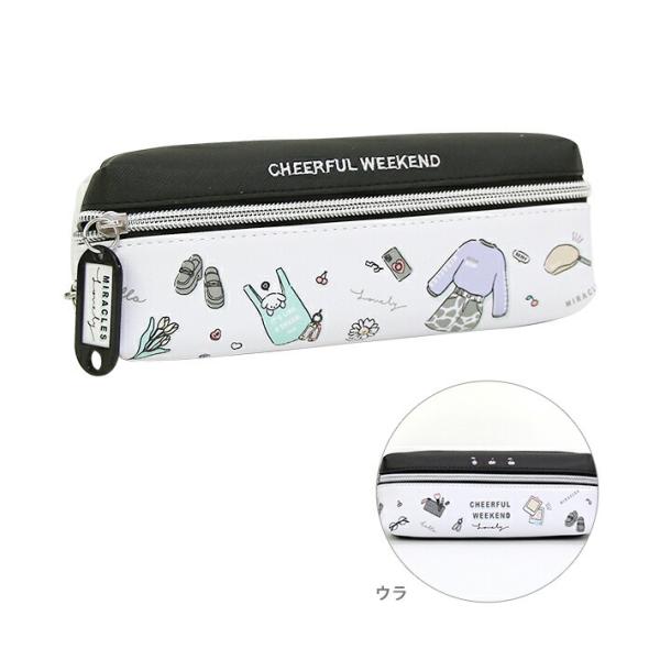 2ルームペンケース　CHEERFUL WEEKEND柄　103687 [M便 1/1]