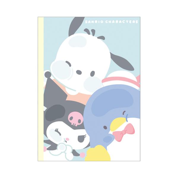 サンリオキャラクターズ　クロスノート　B5　むぎゅっとミント柄　112326　[M便 1/7]