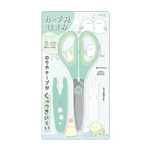 CRUX（クラックス） キャップ付きカーブ刃はさみ モコモココトリ柄
