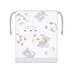 たろちゃんず マチ付き巾着 にゃんたろず柄 12...の商品画像