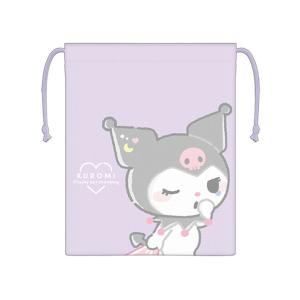 クロミ　マチ付き巾着　むにゃっと柄　127644　[M便 1/3]