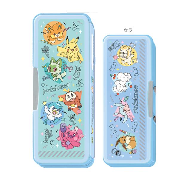 ポケモン　筆箱　両面　ホログラム　カラフルポップ柄　4901772184683　新入学文具[M便 1...