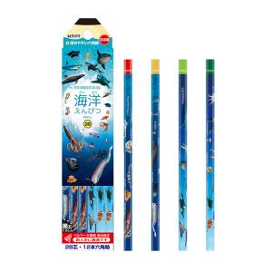 クツワ（KUTSUWA） 海洋 かきかた鉛筆 2B 六角軸 12本組 PA026 新入学