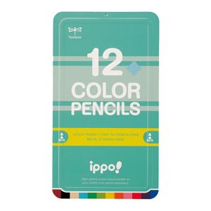 トンボ鉛筆 ［名入れ不可］トンボ ippo＜イッポ＞ スライド缶入色鉛筆