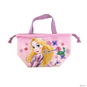 ディズニープリンセス　塔の上のラプンツェル　マチ付き巾着　ラベンダー　D7264LV-2　[M便 1/1]