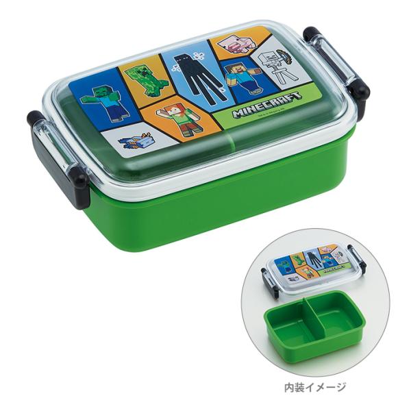 マインクラフト　抗菌食洗機対応ふわっとフタタイトランチボックス　450ml　RBF3ANAG　[M便...