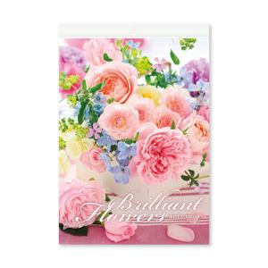 2026年　壁掛けカレンダー　Brilliant Flowers　NK4050