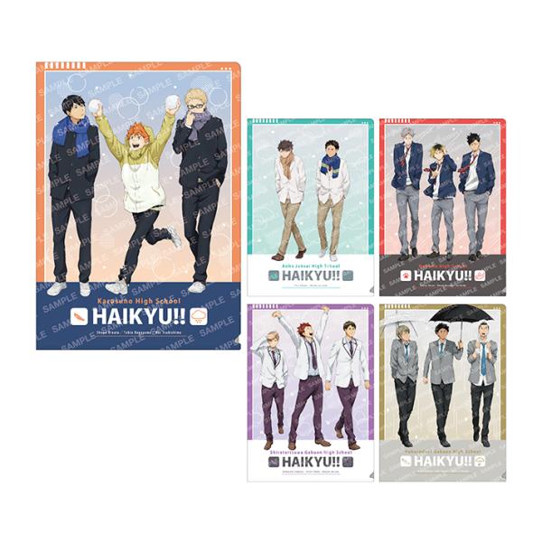 ハイキュー！！　クリアファイル　A4　お天気版権　第一弾　5柄　[M便 1/8]