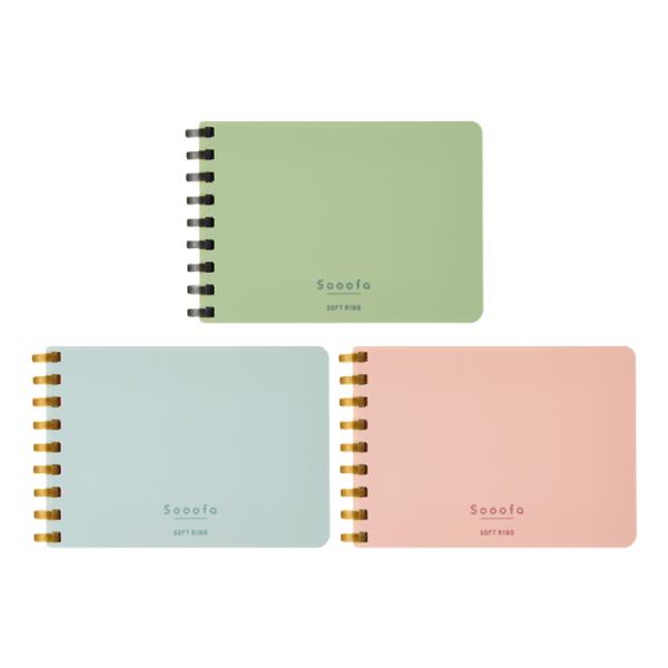 コクヨ　ソフトリング　スーファ　4mm方眼　A7変形　3カラー　メ-SV778S4　[M便 1/1]