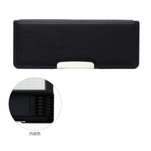 クツワ 筆箱 片面 クラリーノ ブラック CX127 新入学文具 [M便 1/2