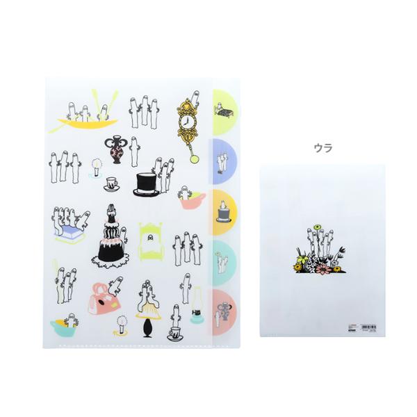 ムーミン　ダイカットクリアファイル　A4　5ポケット　ニョロニョロ　B柄　4901770761282...