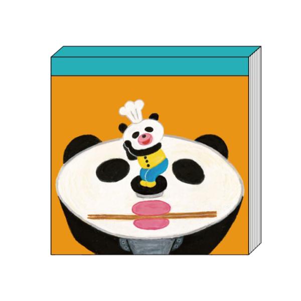 パンダのおさじ　スクエアメモ　A柄　4901770763750　[M便 1/6]