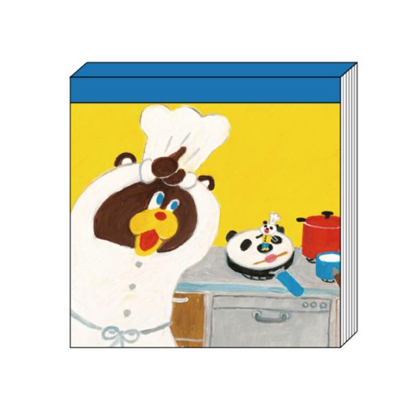 パンダのおさじ　スクエアメモ　B柄　4901770763767　[M便 1/6]