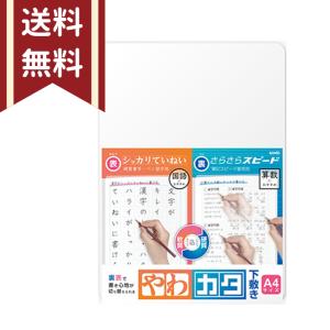 下敷き A4サイズ やわカタ 裏表で書き心地が切り替えられる 透明 SK