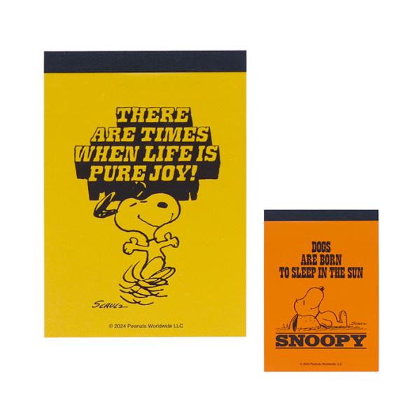 スヌーピー　メモミニ　2カラー　[M便 1/5]