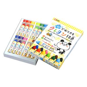サクサクラクレパス 水でおとせるクレヨン 12...の詳細画像2