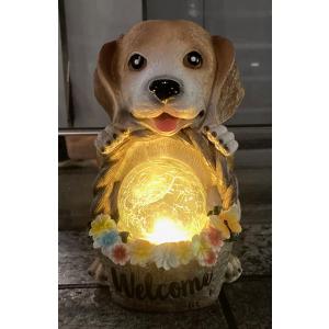 ソーラーライト 2個セット 犬 ドッグ わんち...の詳細画像1